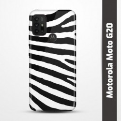 Pružný obal na Motorola Moto G20 s motivem Zebra