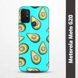 Pružný obal na Motorola Moto G20 s motivem Avokádo