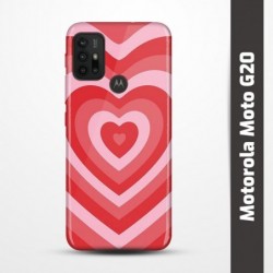 Pružný obal na Motorola Moto G20 s motivem Srdce