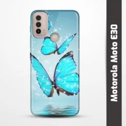 Pružný obal na Motorola Moto E30 s motivem Motýli