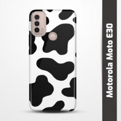 Pružný obal na Motorola Moto E30 s motivem Cow