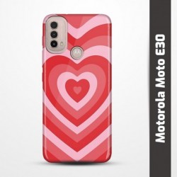 Pružný obal na Motorola Moto E30 s motivem Srdce
