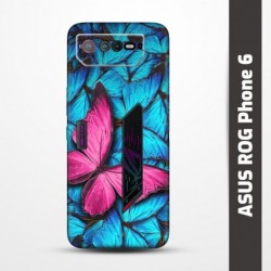 Pružný obal na ASUS ROG Phone 6 s motivem Modří motýli