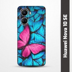 Pružný obal na Huawei Nova 10 SE s motivem Modří motýli