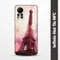Pružný obal na Infinix Hot 11s NFC s motivem Paris