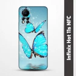 Pružný obal na Infinix Hot 11s NFC s motivem Motýli
