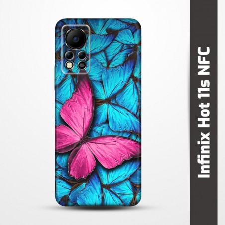 Obal na Infinix Hot 11s NFC s potiskem-Modří motýli