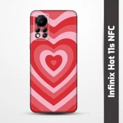 Pružný obal na Infinix Hot 11s NFC s motivem Srdce