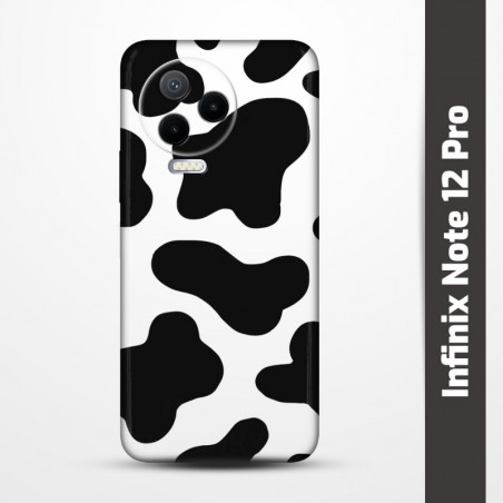Pružný obal na Infinix Note 12 Pro s motivem Cow