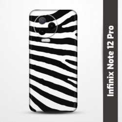 Pružný obal na Infinix Note 12 Pro s motivem Zebra