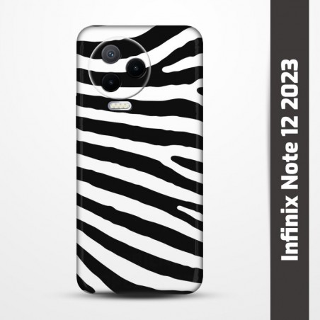 Pružný obal na Infinix Note 12 2023 s motivem Zebra