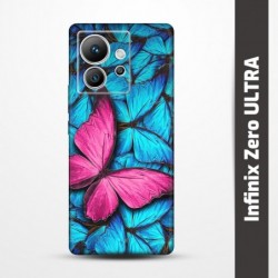 Pružný obal na Infinix Zero ULTRA s motivem Modří motýli