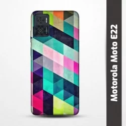 Pružný obal na Motorola Moto E22 s motivem Colormix