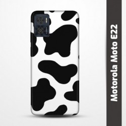 Pružný obal na Motorola Moto E22 s motivem Cow