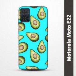 Pružný obal na Motorola Moto E22 s motivem Avokádo