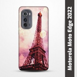 Pružný obal na Motorola Moto Edge 2022 s motivem Paris