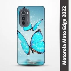 Pružný obal na Motorola Moto Edge 2022 s motivem Motýli