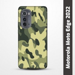 Pružný obal na Motorola Moto Edge 2022 s motivem Maskáč