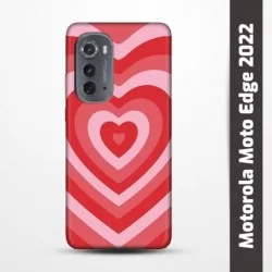 Pružný obal na Motorola Moto Edge 2022 s motivem Srdce