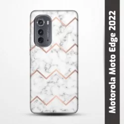 Pružný obal na Motorola Moto Edge 2022 s motivem Bílý mramor