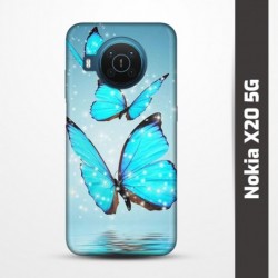 Pružný obal na Nokia X20 5G s motivem Motýli