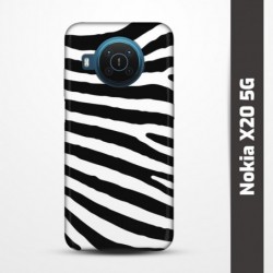 Pružný obal na Nokia X20 5G s motivem Zebra