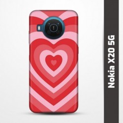 Pružný obal na Nokia X20 5G s motivem Srdce