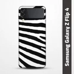 Pružný obal na Samsung Galaxy Z Flip 4 s motivem Zebra