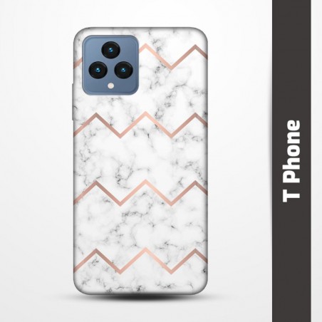 Pružný obal na T Phone s motivem Bílý mramor