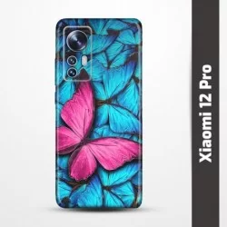 Pružný obal na Xiaomi 12 Pro s motivem Modří motýli