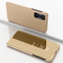 Zrcadlové pouzdro na Xiaomi POCO F4 GT-Zlatý lesk