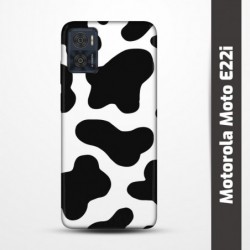 Pružný obal na Motorola Moto E22i s motivem Cow