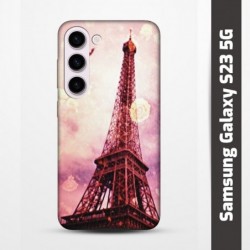 Pružný obal na Samsung Galaxy S23 5G s motivem Paris