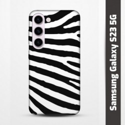 Pružný obal na Samsung Galaxy S23 5G s motivem Zebra