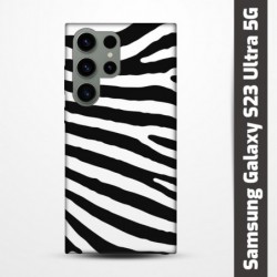 Pružný obal na Samsung Galaxy S23 Ultra 5G s motivem Zebra