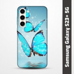 Pružný obal na Samsung Galaxy S23+ 5G s motivem Motýli