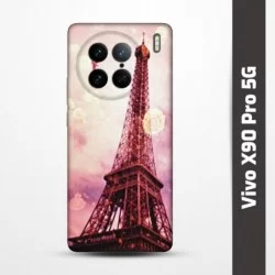 Pružný obal na Vivo X90 Pro 5G s motivem Paris