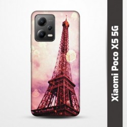 Pružný obal na Xiaomi Poco X5 5G s motivem Paris