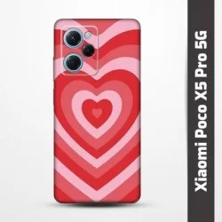 Pružný obal na Xiaomi Poco X5 Pro 5G s motivem Srdce