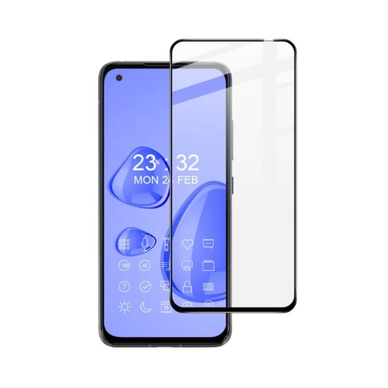 Tvrzené ochranné sklo s černými okraji na mobil Asus Zenfone 8
