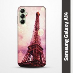 Pružný obal na Samsung Galaxy A14 s motivem Paris