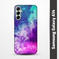 Pružný obal na Samsung Galaxy A14 s motivem Vesmír