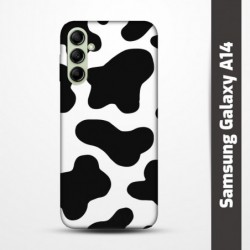 Pružný obal na Samsung Galaxy A14 s motivem Cow