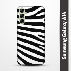 Pružný obal na Samsung Galaxy A14 s motivem Zebra