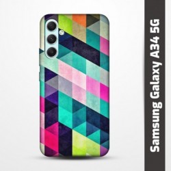 Pružný obal na Samsung Galaxy A34 5G s motivem Colormix