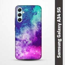Pružný obal na Samsung Galaxy A34 5G s motivem Vesmír