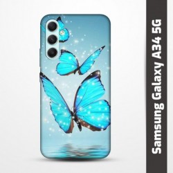 Pružný obal na Samsung Galaxy A34 5G s motivem Motýli