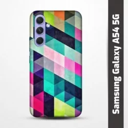 Pružný obal na Samsung Galaxy A54 5G s motivem Colormix