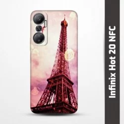 Pružný obal na Infinix Hot 20 NFC s motivem Paris
