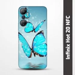 Pružný obal na Infinix Hot 20 NFC s motivem Motýli